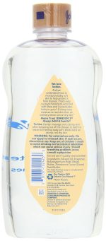 Johnson's Baby Oil, Mineral Oil Enriched with Shea & Cocoa Butter to Prevent Moisture Loss, Hypoallergenic, 20 fl. oz - Image 2